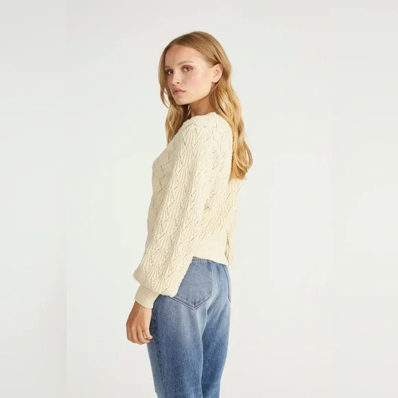 NWOT Driftwood Nancy Cardigan Size S color: Oat - Picture 2 of 12